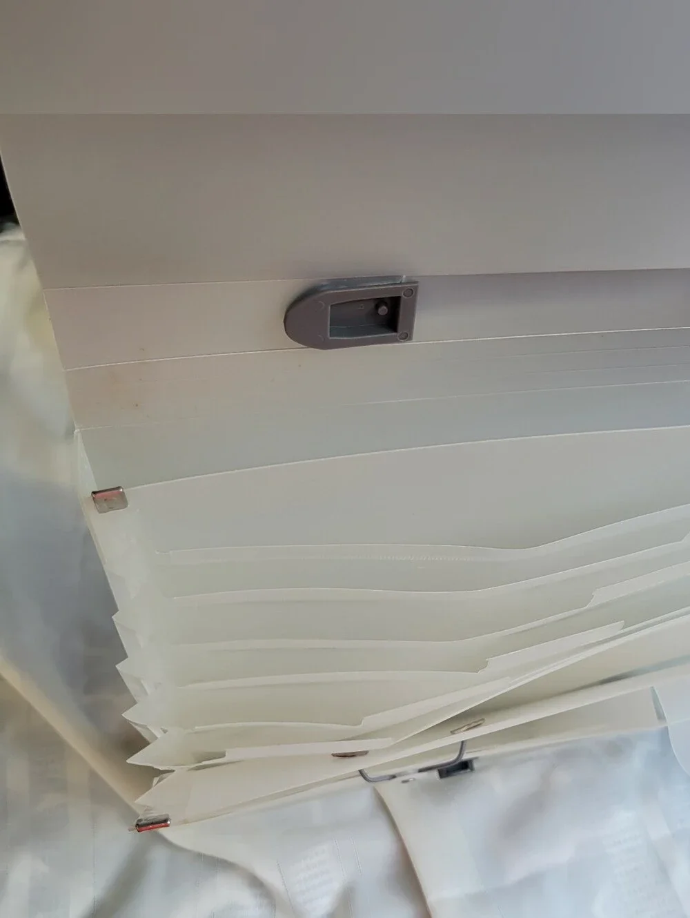 Frosted 12x12 Scrapbook Paper Organizer - Expanding Accordion File
